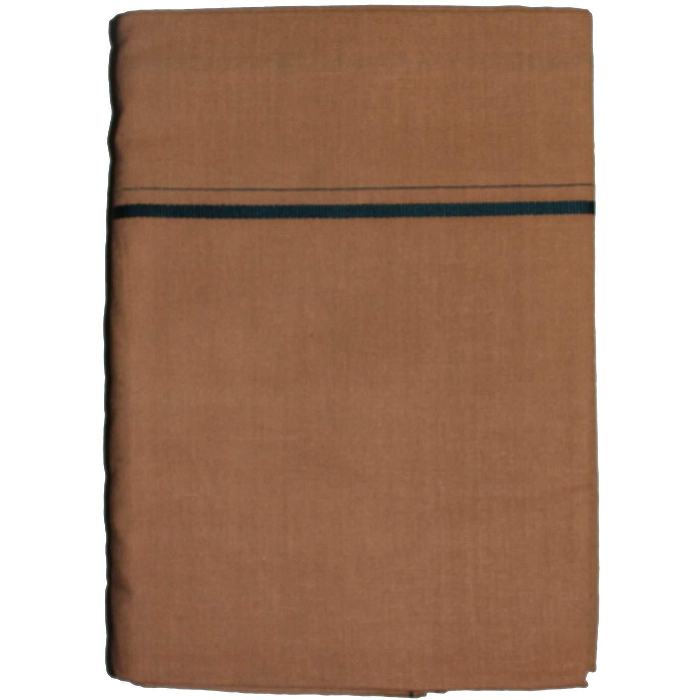 Prakasam Cotton Mens Single Colour Dhoti/Single Mundu/1.28X2.00 Meter Single Dhoti (Kaaki)