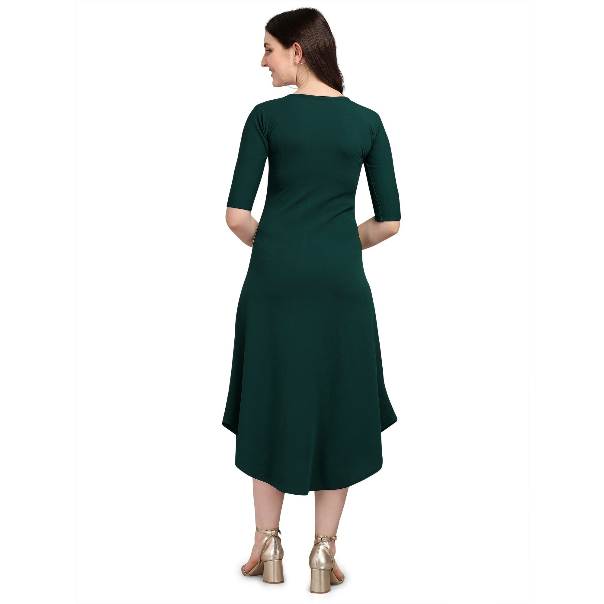 Purvaja Women's Corduroy Empire Waist Maxi Dress (Lucy-529-Lo-Gn-Xl_Green