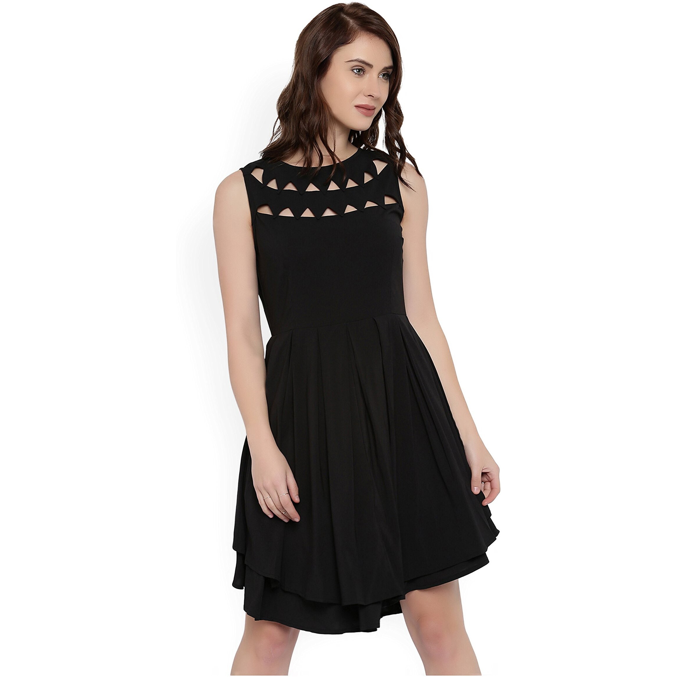 Rare Women's A-Line Dress (Ep1663-Xl, Black, X-Large)