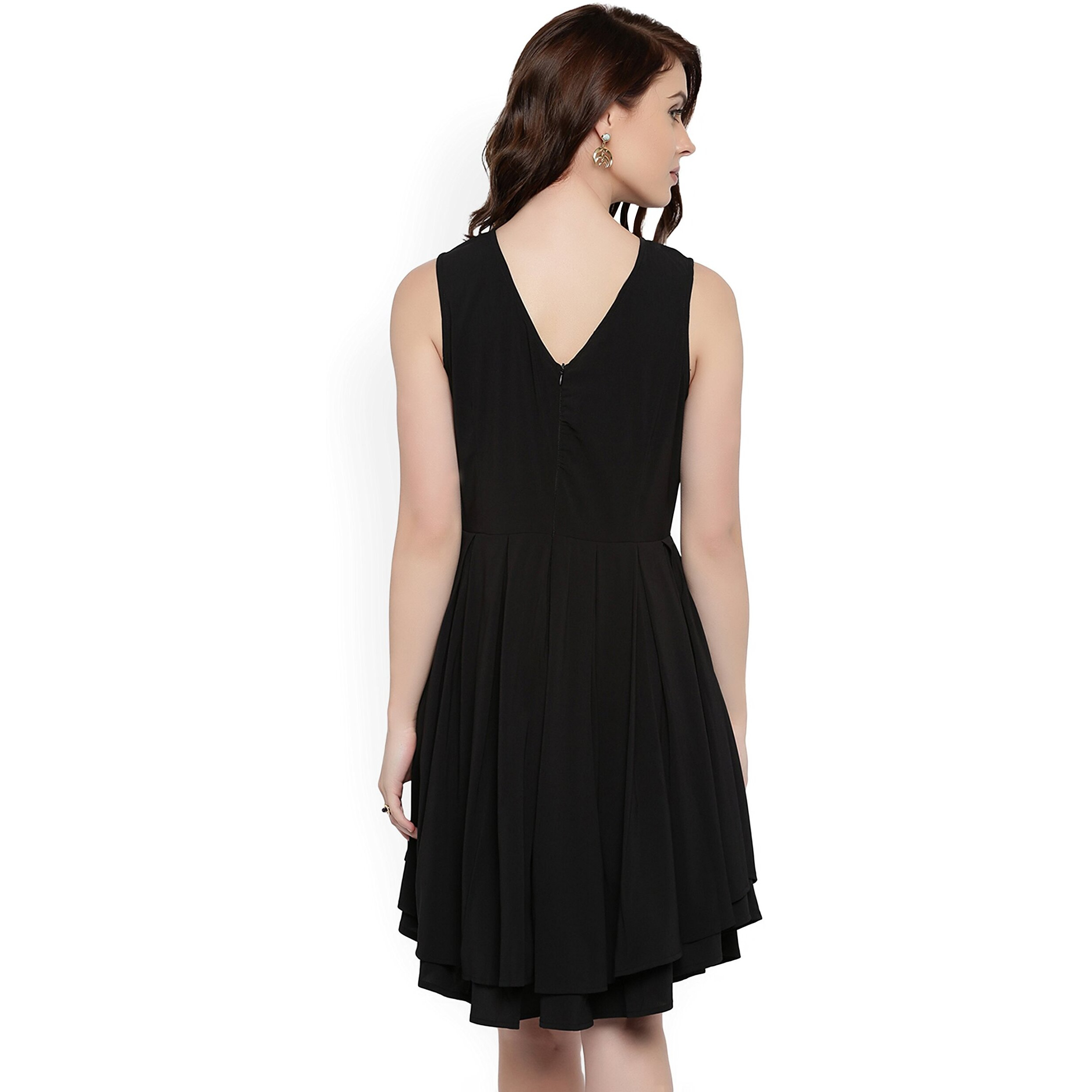 Rare Women's A-Line Dress (Ep1663-Xl, Black, X-Large)