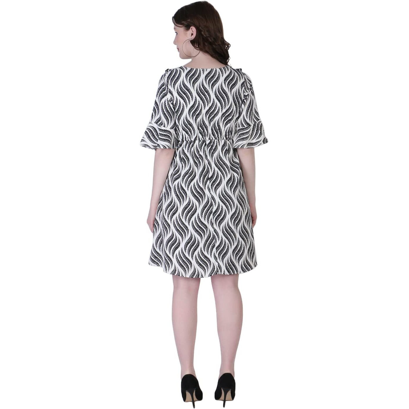 Leriya Fashion One Piece Dress For Women| Midi Dress For Women| Birthday Dress For Women (Xxx-Large, White)