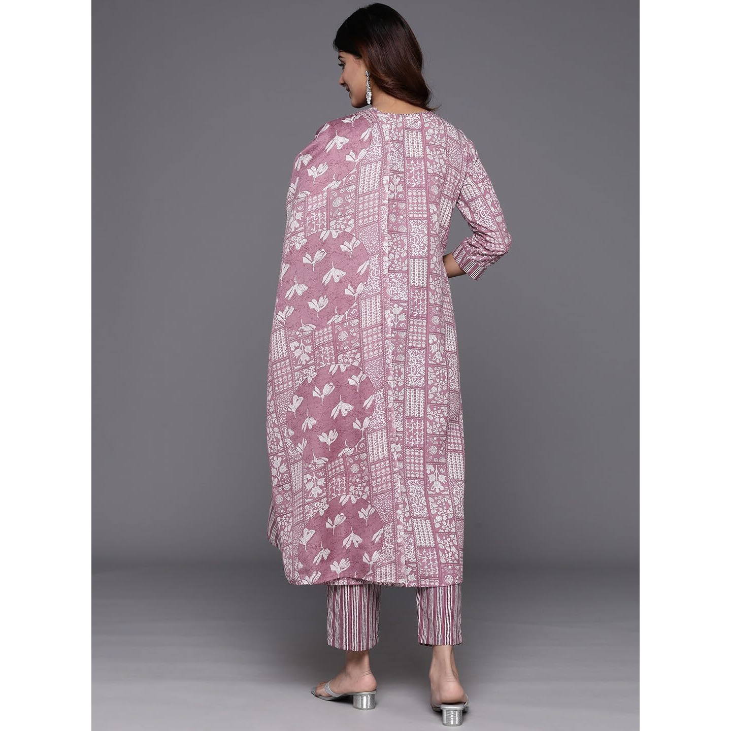 Varanga Women's Cotton Blend Solid Regular Kurta Bottom Set