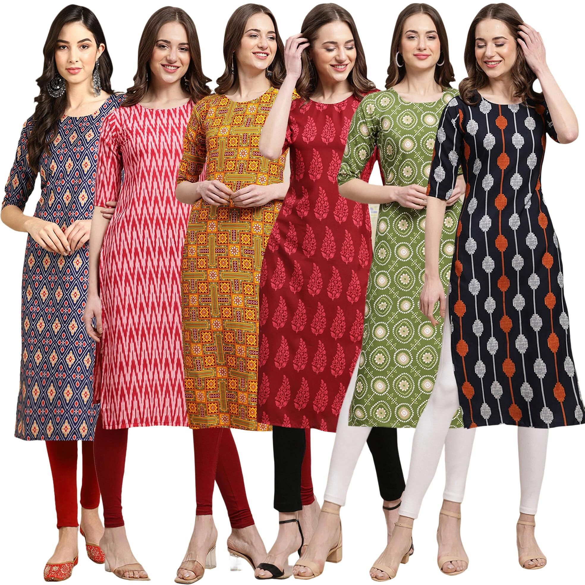 Pinkmint Crepe Printed Kurti For Womens College Wear Kurti For Women