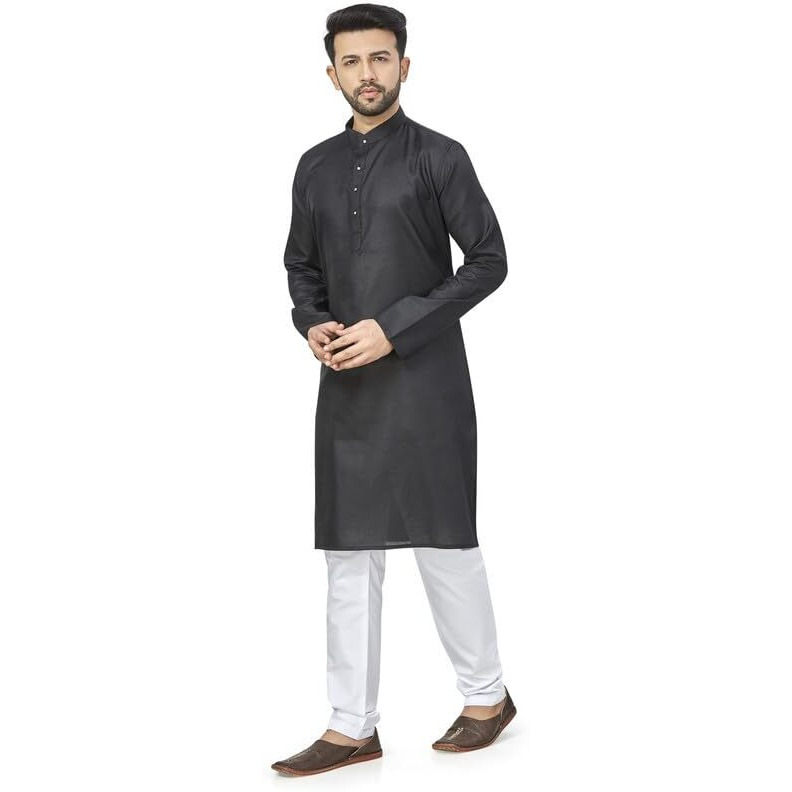 Be Active Men's Cotton Regular Shirt (N2-Rfsk0001-Set_Black