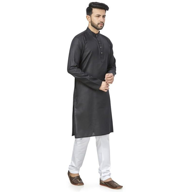 Be Active Men's Cotton Regular Shirt (N2-Rfsk0001-Set_Black