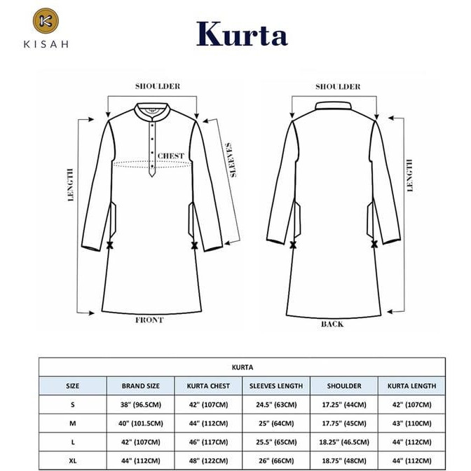 Kisah Mens Kurta, Cotton Blend Solid Dyed Mandarin Collar Long Sleeves, Black Ethnic Wear For Men, 38
