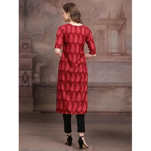 Pinkmint Crepe Printed Kurti For Womens College Wear Kurti For Women