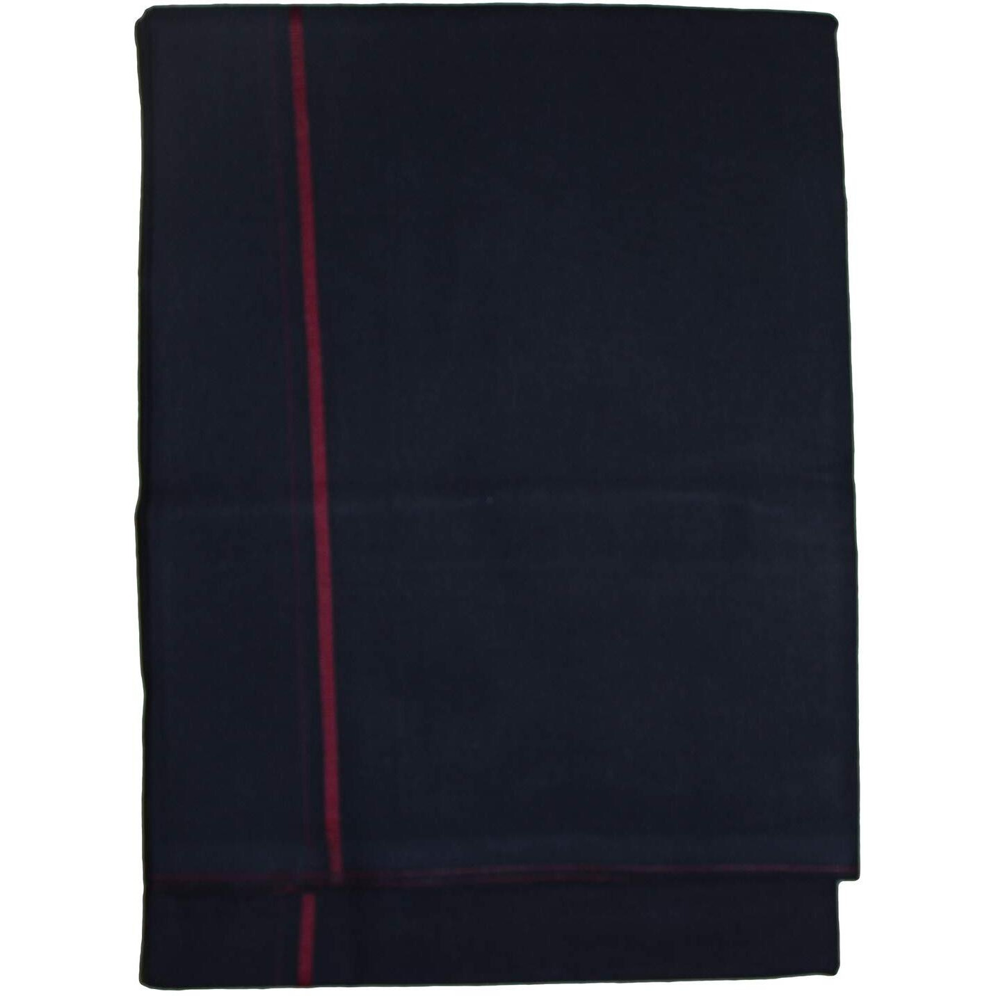 Prakasam Cotton Mens Single Colour Dhoti/Single Mundu/1.28X2.00 Meter Single Dhoti (Black)