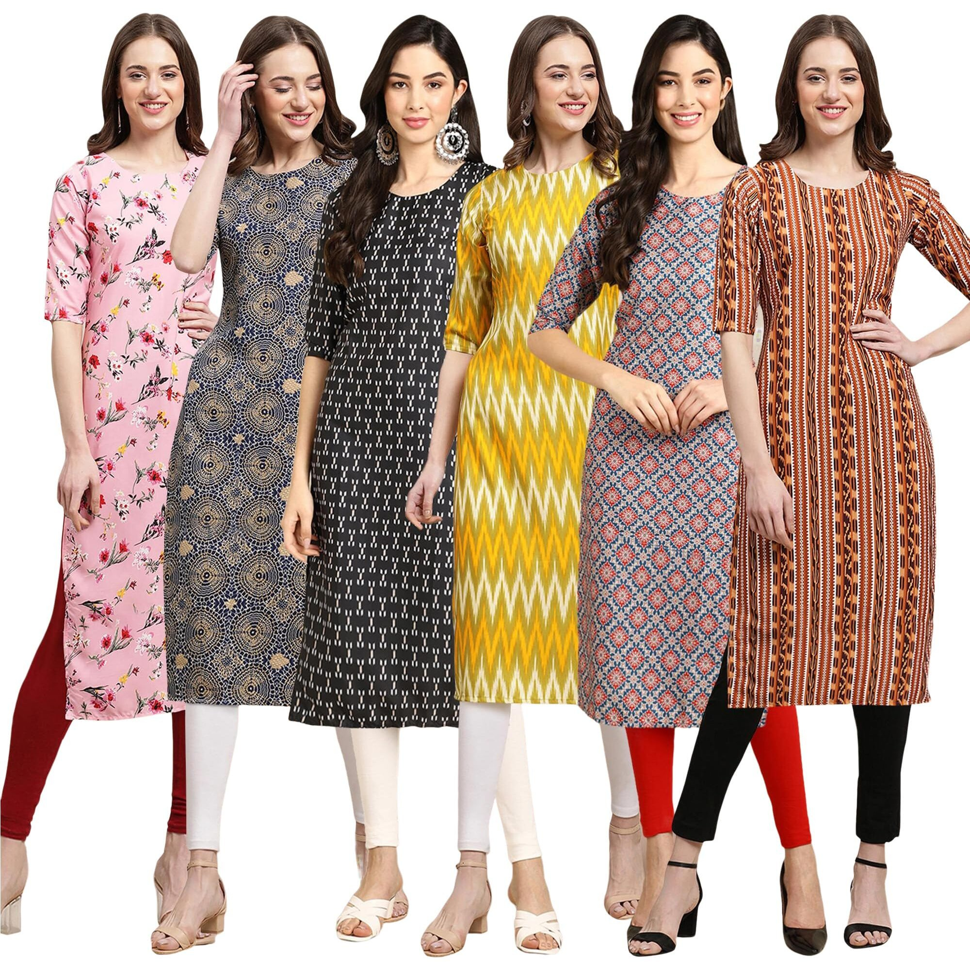 Pinkmint Crepe Printed Kurti For Womens College Wear Kurti For Women