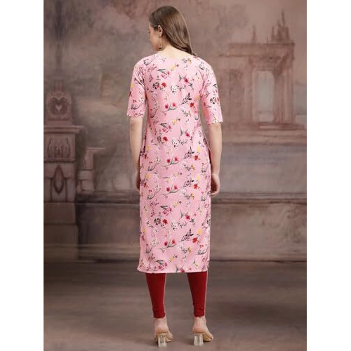 Pinkmint Crepe Printed Kurti For Womens College Wear Kurti For Women