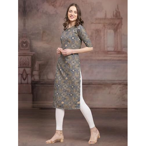 Pinkmint Crepe Printed Kurti For Womens College Wear Kurti For Women