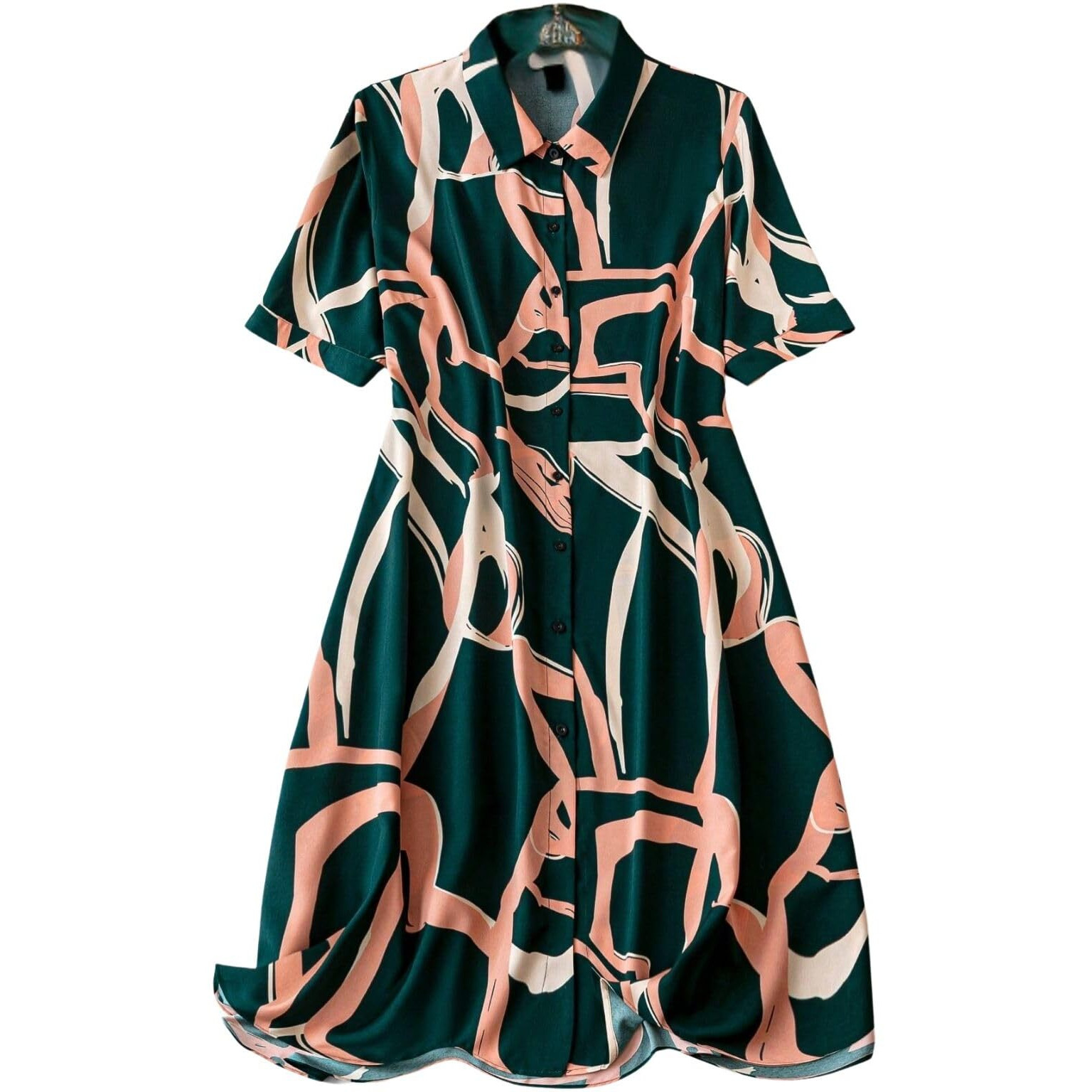 Om Sai Latest Creation One Piece Dress For Women | Beach Wear For Women | Western Dress | Vacation Outfits For Women | Picnic Dress For Women | Casual, Party Dresses For Women. (Small, Green)