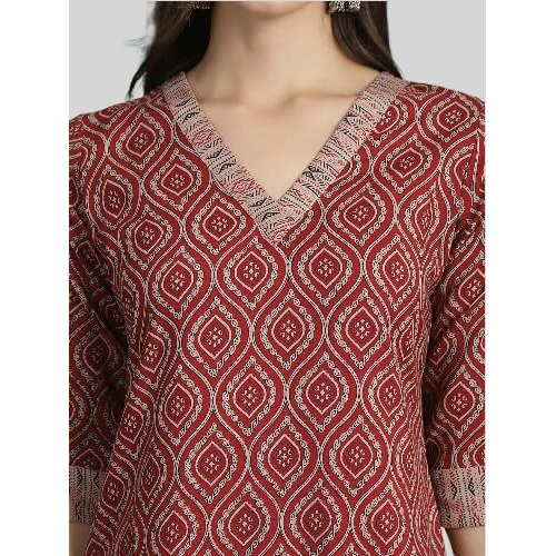 Pinkmint Women's Kurta Set Ll Cotton Printed Ethnic Set Ll Dupatta Set Ll Suit Set