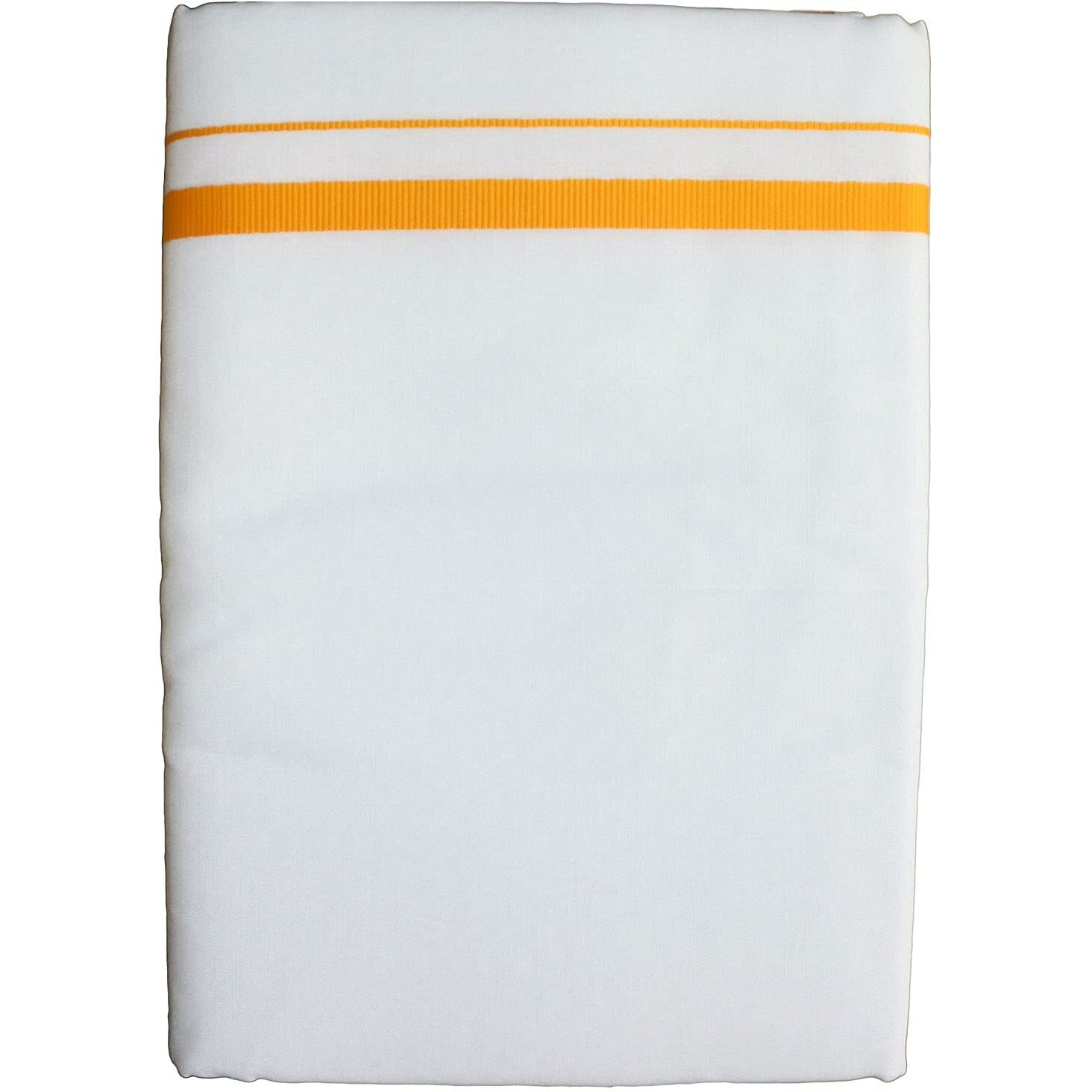 Prakasam Cotton Mens (Galaxy Hb) Double (1.30 X 4.00 Meter) Dhoti With Orange Border