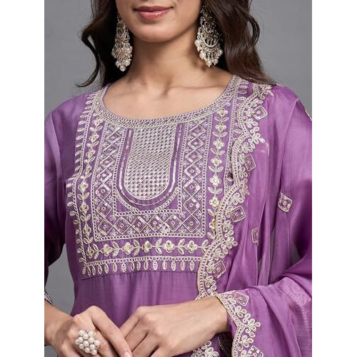 Alvami Women's Silk Solid Straight Kurta Set (Gulnaz_Pink