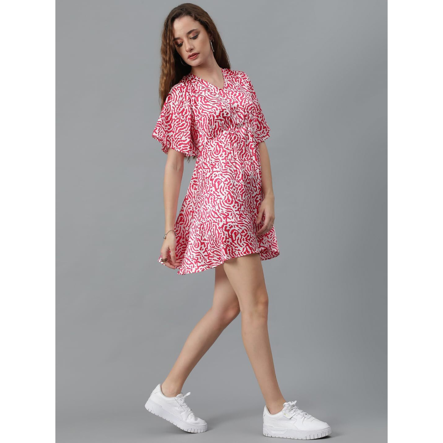 Kotty Women's Fit And Flare Printed Dress