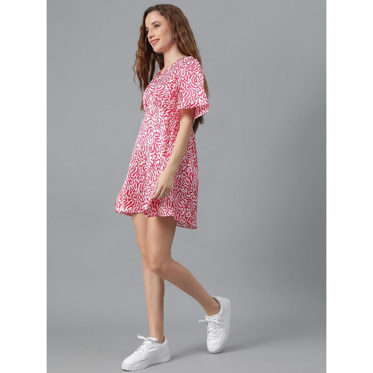 Kotty Women's Fit And Flare Printed Dress