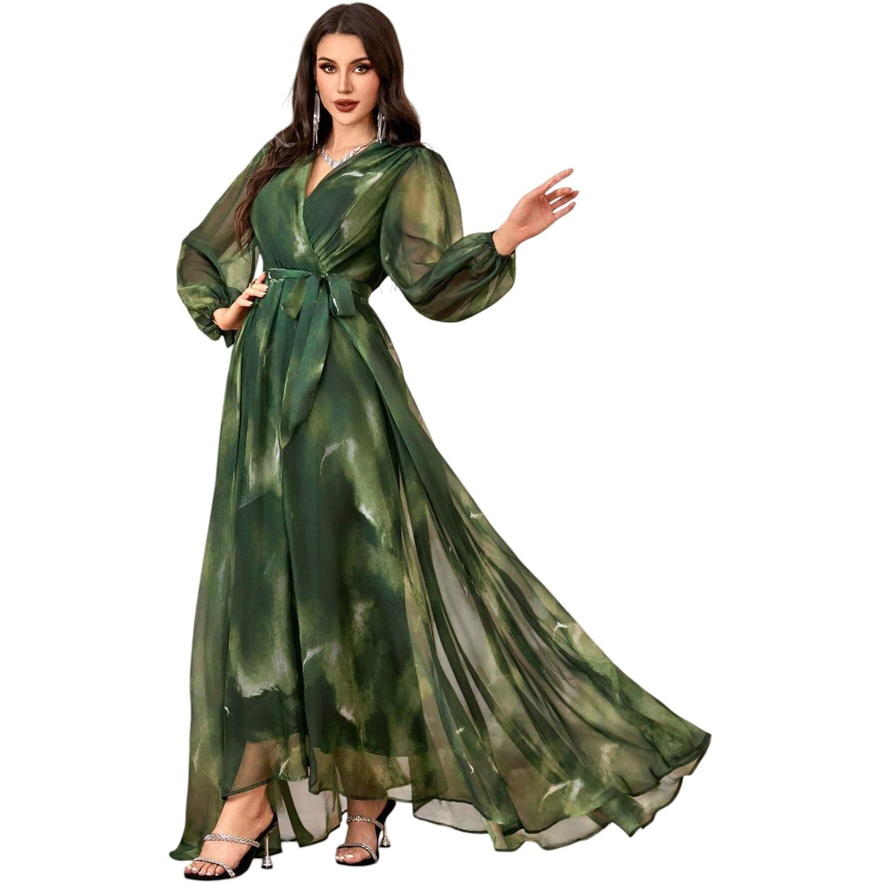 Litzo Dresses For Women || Western Dresses For Women (L-40-Xxl) Green