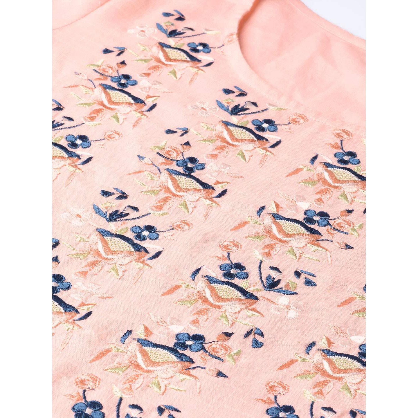 Idalia Baby Pink Embroidered Kurta With Pants