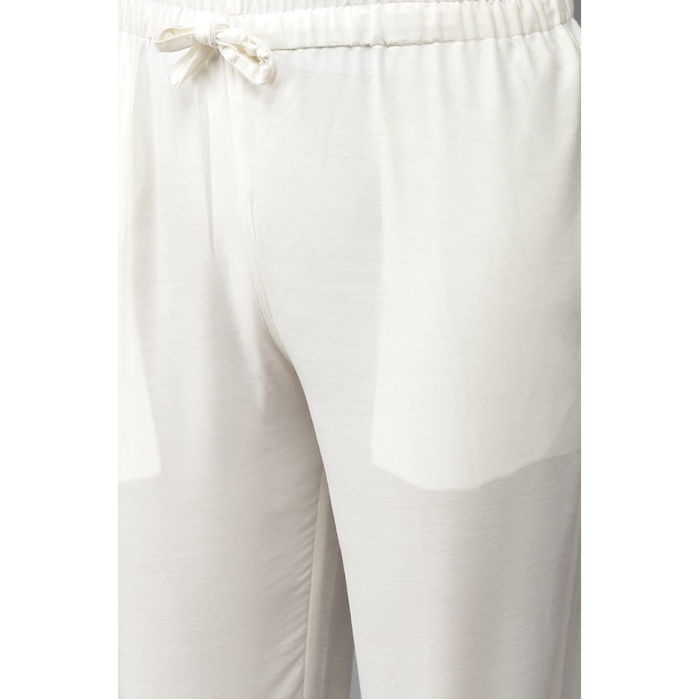 See Designs Men White Cotton Slik Straight Kurta With Pyjama