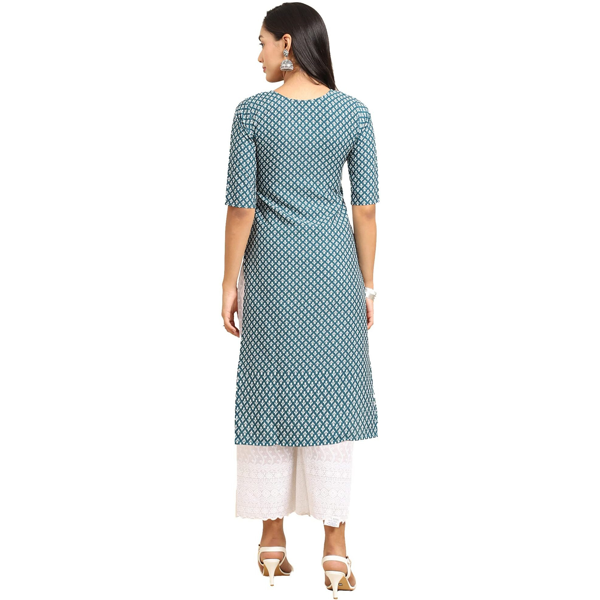 Pinkmint Women's Crepe Digital Print Straight Kurta [Pack Of 4] (Ckdr-351-345-355-337-S)
