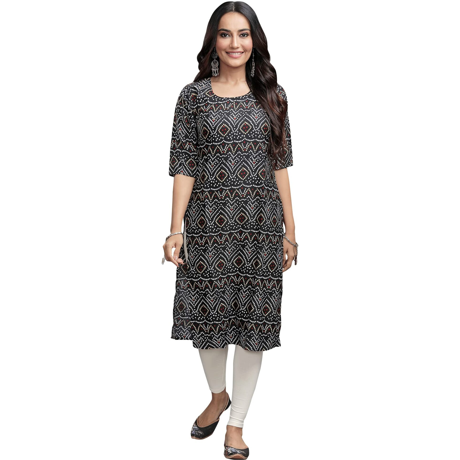 Pinkmint Women's Digital Printed Straight Kurta[Surbhi-530373-Xxl]