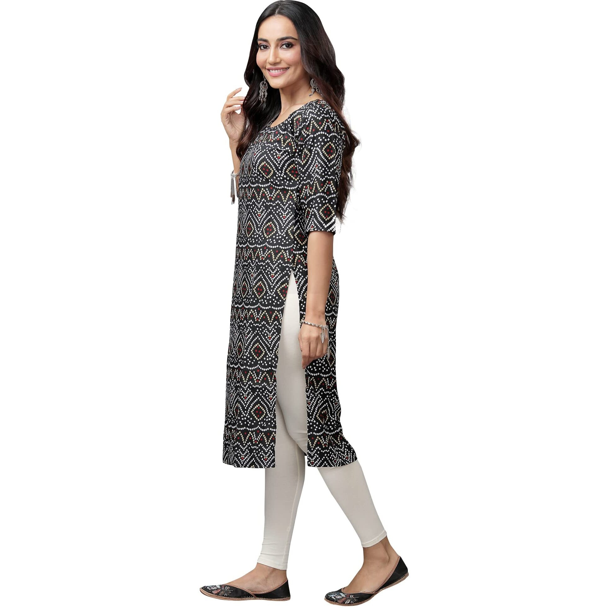 Pinkmint Women's Digital Printed Straight Kurta[Surbhi-530373-Xxl]