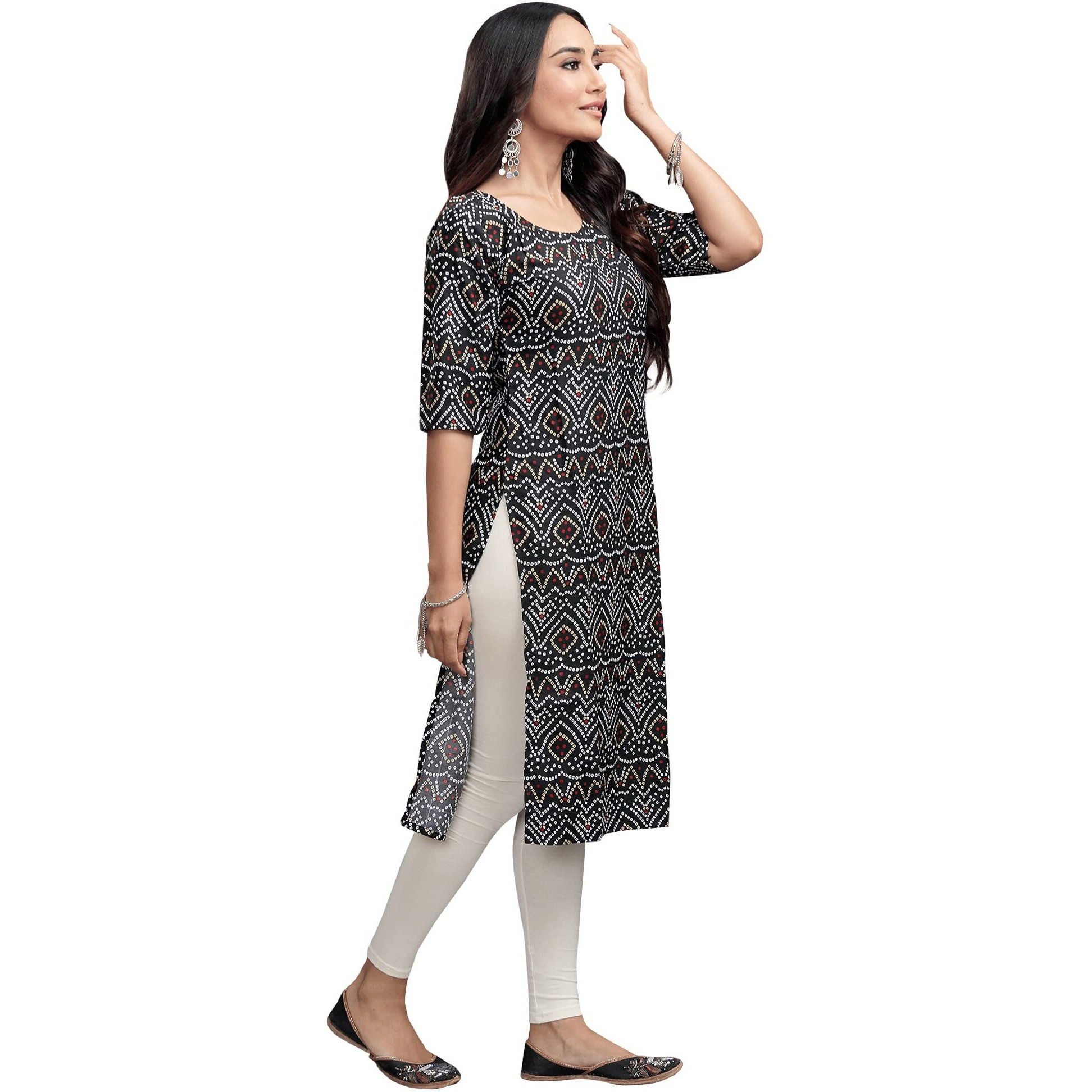 Pinkmint Women's Digital Printed Straight Kurta[Surbhi-530373-Xxl]