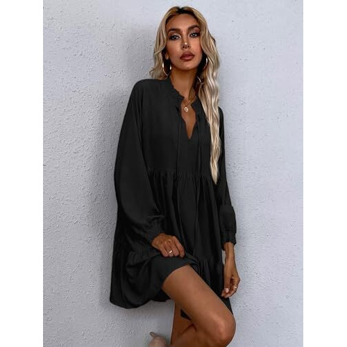 Rare Women's Regular Fit Dress (Ep8027_Black Xl)