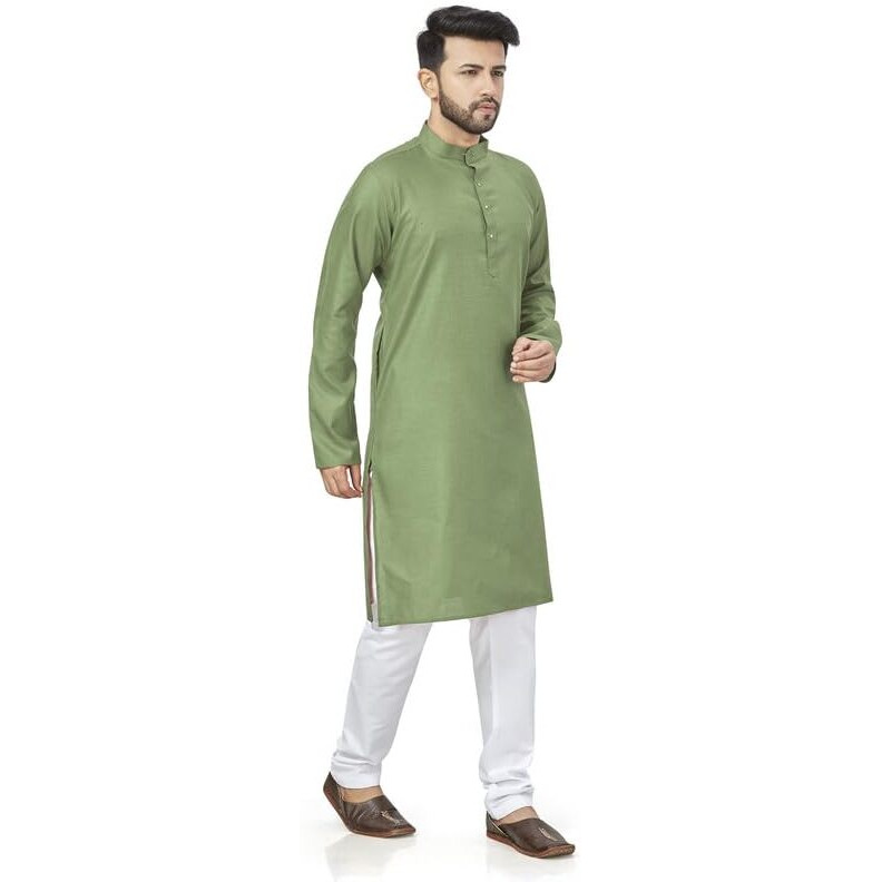 Be Active Men's Cotton Regular Shirt (N1-Rfsk0001-Kr_Green