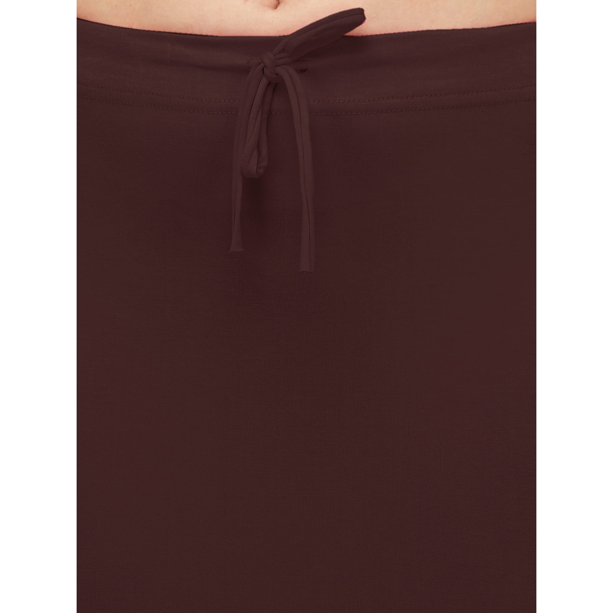 Shiv Textiles Lycra Cotton Blend Fishcut Flare Shapewear For Women Brown M
