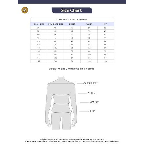 Kisah Men's Kurta, Black Cotton, Embellished Regular Fit Long Sleeves Mandarin Collar (S)