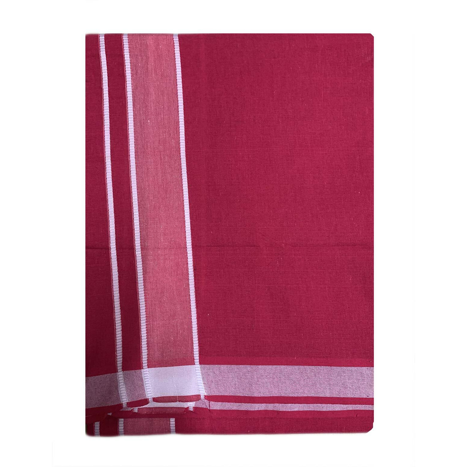 Prakasam Cotton Mens Cotton Single (1.28X1.95 Mtrs) Colour Dhoti/Kerala Single