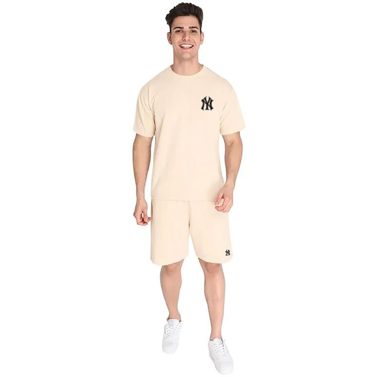 Royalscout Combo Of Mens Night Suit | Men's Co-Ord Set | Lounge-Wear Night Dress Pajama Set | Summer Night Wear | Solid Plain Casual Pajama Shorts Set | Beach Wear Pack Of 2