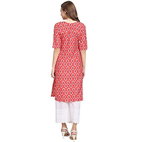 Pinkmint Women's Crepe Digital Print Straight Kurta [Pack Of 6](Qv-367-346-352-344-334-338-S)