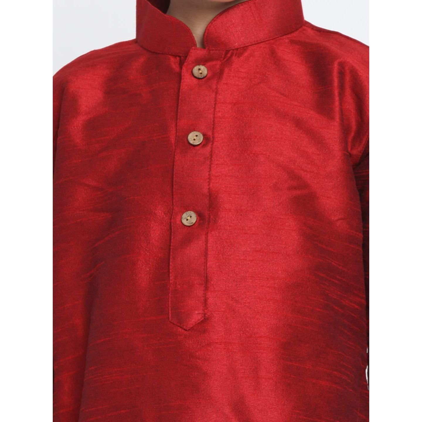 Jbn Creation Boys' Maroon And Black Silk Blend Kurta And Dhoti Pant Set (Vasbuk001Mancdbl, For 9-10 Years)