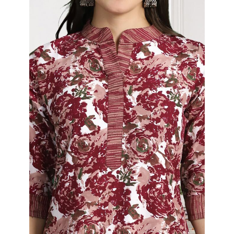 Pinkmint Women's Kurta Set Ll Cotton Printed Ethnic Set Ll Dupatta Set Ll Suit Set