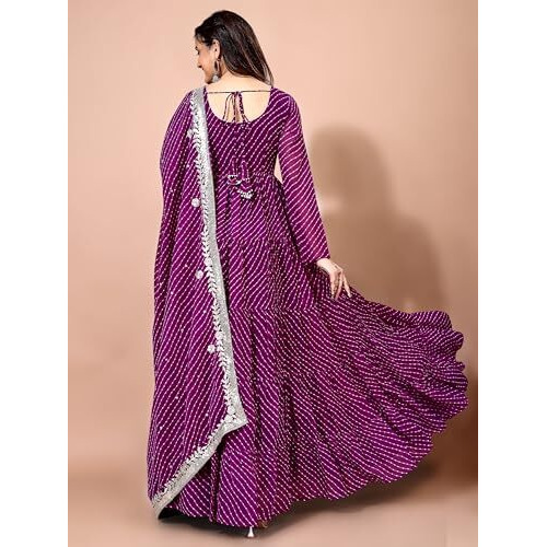 Fashion Basket Georgette Anarkali Kurta Set For Women