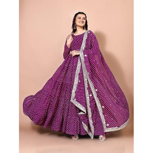 Fashion Basket Georgette Anarkali Kurta Set For Women