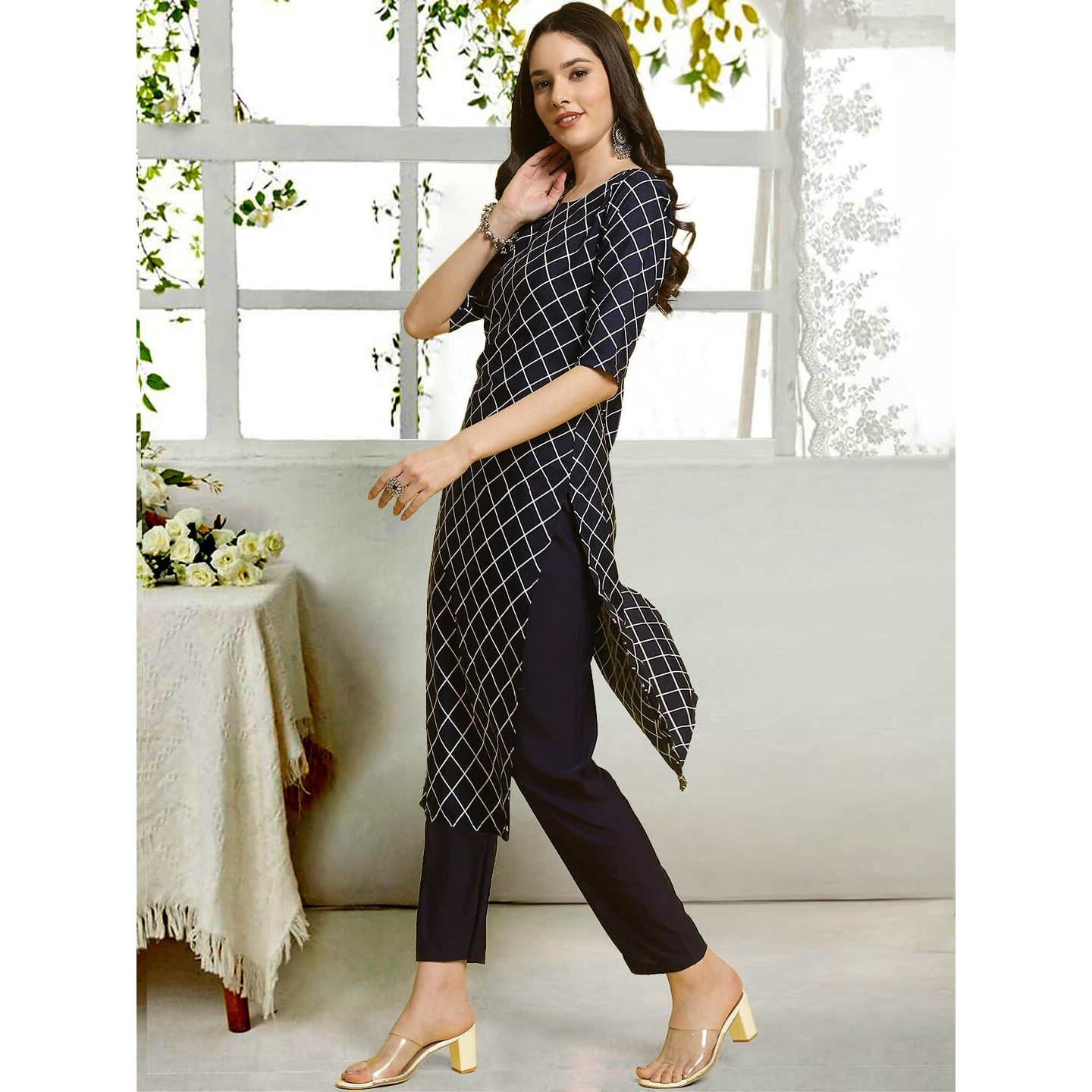 Tee Projekt Straight Kurta & Pant For Women Ethnic Kurta Set For Women (Pack Of 2)