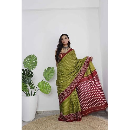 Shiv Textiles Womens Pure Cottoncasual Wear Saree (Smc-St-31-Green)