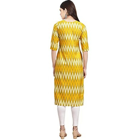 Pinkmint Women's Crepe Digital Print Straight Kurta [Pack Of 4](Nv-329-341-365-362-M)