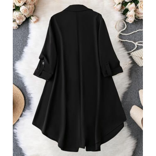 Leriya Fashion Womens Rayon Women Western Dresses Regular Fit Fit And Flare (Lf-Wd1100_Black_L)