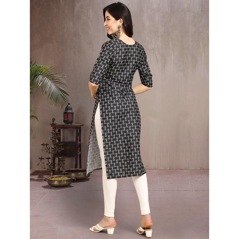 Pinkmint Elegant Printed Crepe Kurti's For Women's (Pack Of 5)