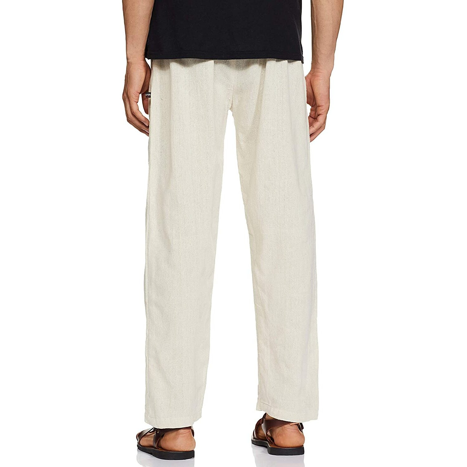Digital Shopee Men's Eco-Friendly Cotton Pyjama Pack Of 6Cream | 32-40Inches