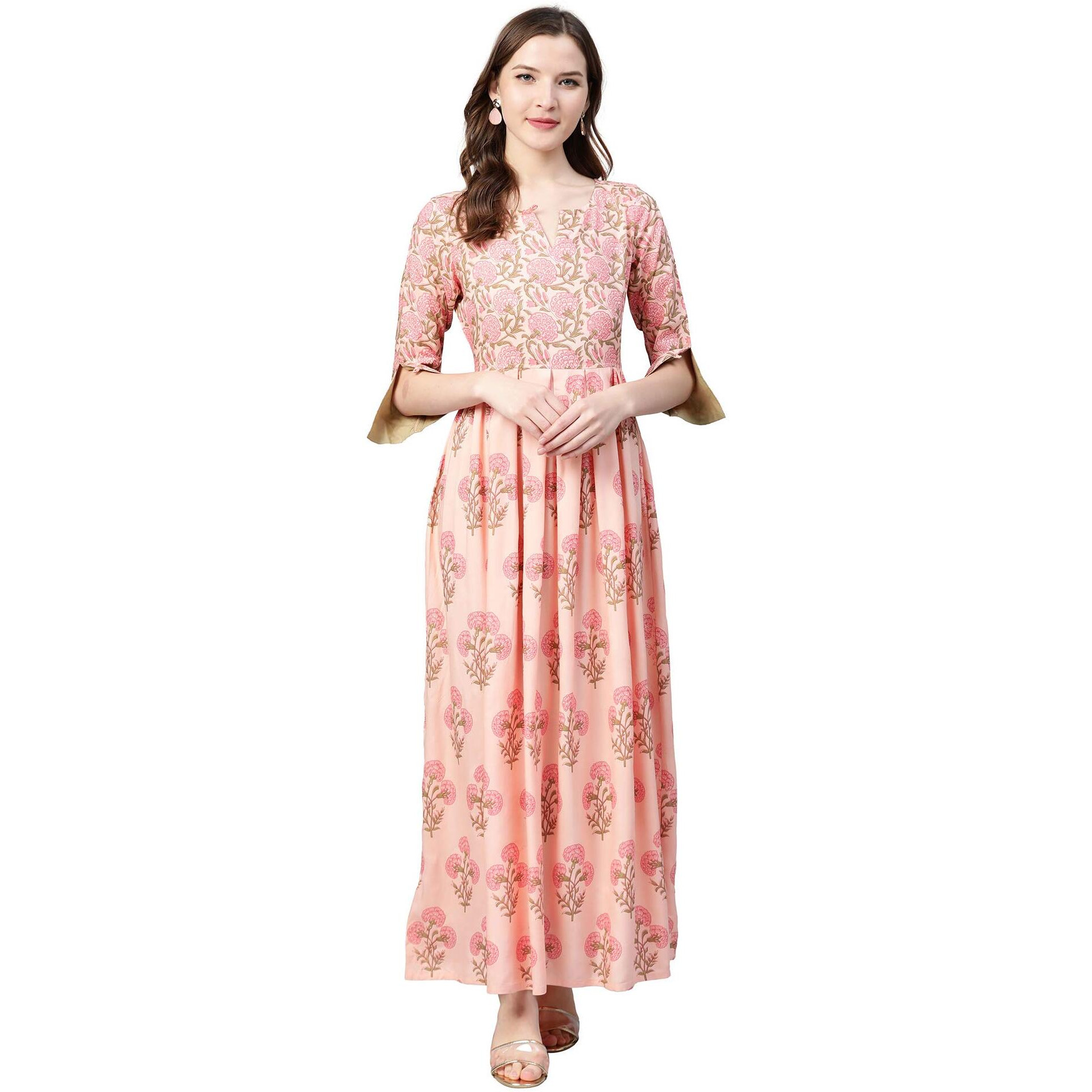 Idalia Light Pink Printed Dress