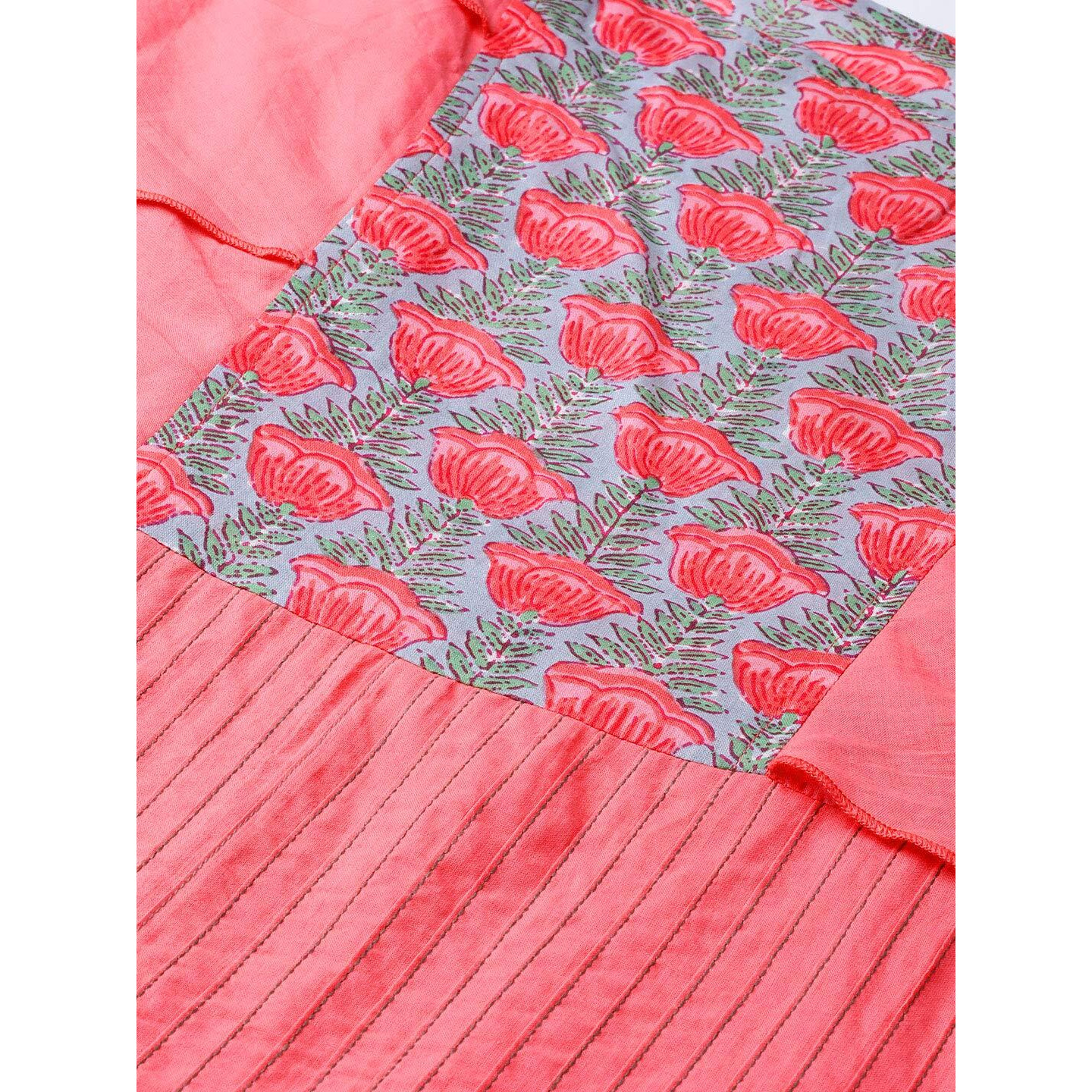 Idalia Coral Pintuck Dress