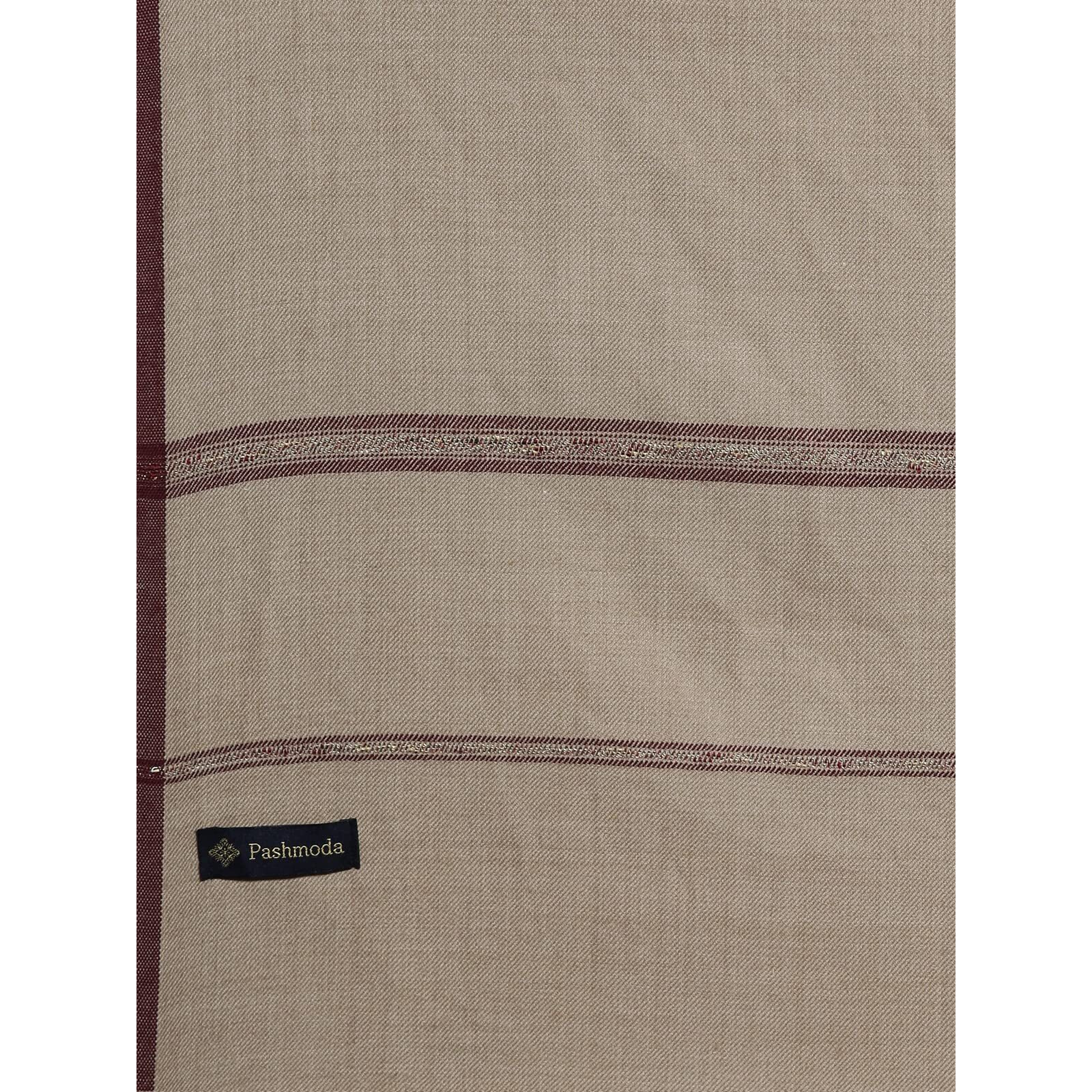 Pashmoda Men Farhat Woven Design Shawl (Size 123X266 Cms, Black Color)