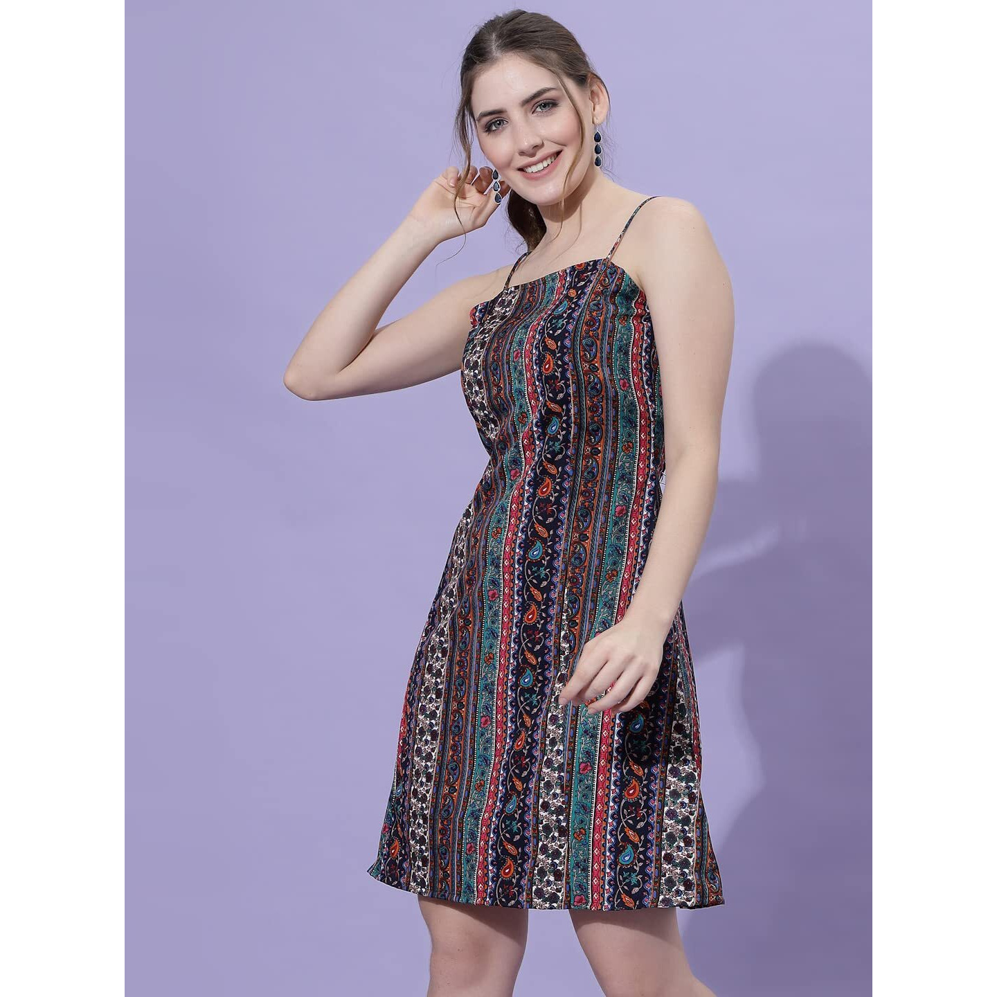Oomph Women's Western & Fusion Wear Dresses For Women, Multicolor - Md486