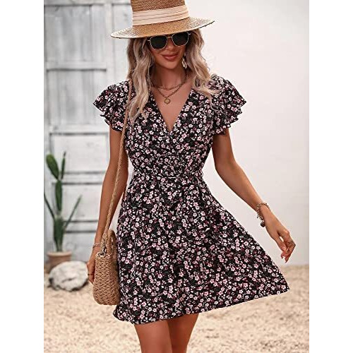 Dhruvi Trendz Womens Rayon Women Western Dresses Regular Fit A-Line (Dt-Wd1110_White_L)